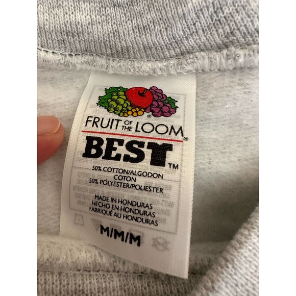 Vintage NOS Orange M Sweatshirt Black Wizard toxic Halloween Trick Treat - Picture 2 of 5